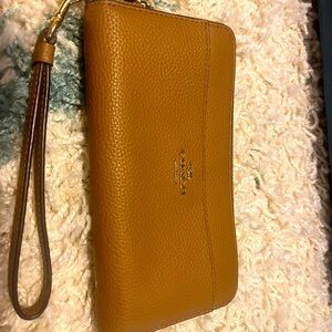 Coach large wristlet wallet